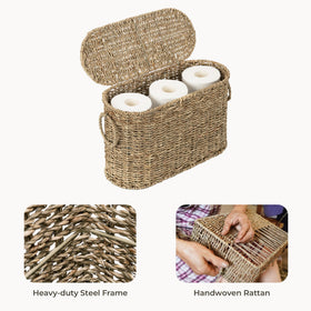 StorageWorks toilet-paper-rolls organized view shows practical bathroom storage.