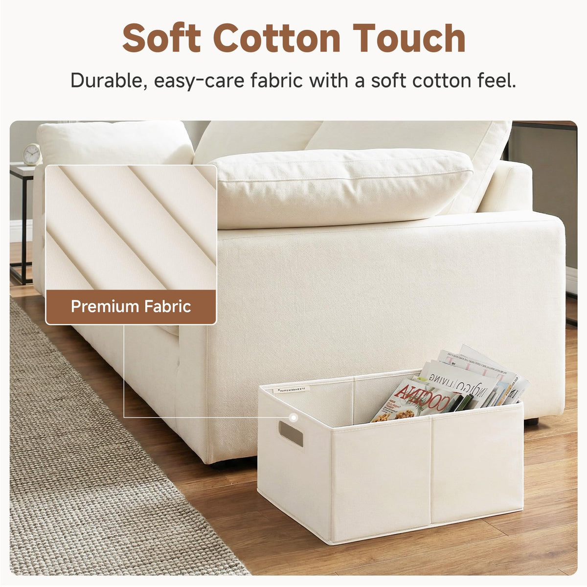 Large 4-pack storage bins ideal for clothes, toys, and linens