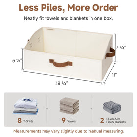 StorageWorks trapezoid bin collapsible design aids quick sorting and space-saving storage.