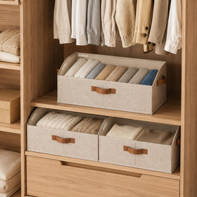 StorageWorks trapezoid bin with toy storage keeps playroom organized.