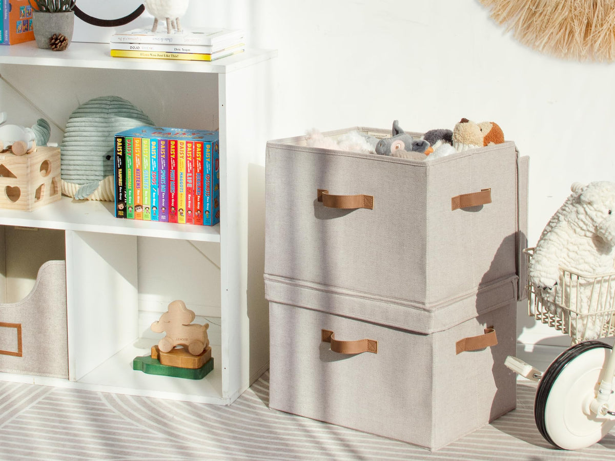 StorageWorks under-bed storage bin fits compact spaces for seasonal items.