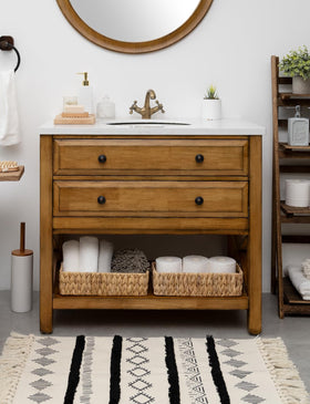 StorageWorks eco-friendly water hyacinth basket adds natural charm.