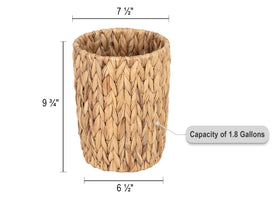 StorageWorks water hyacinth material close-up highlights natural, renewable texture and eco-friendly organization.