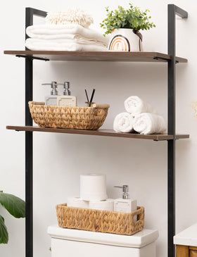 StorageWorks natural water hyacinth weave with durable wire frame for daily use