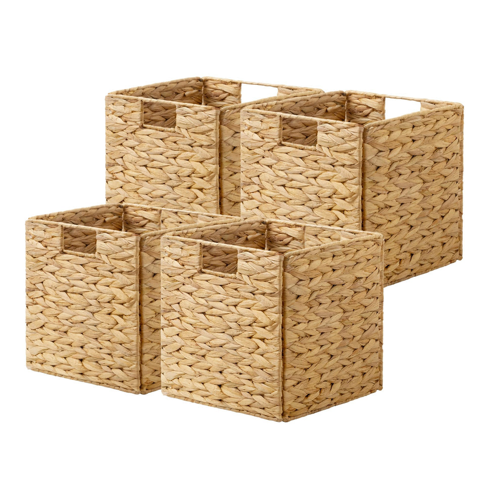 StorageWorks wicker basket 10.5-inch for tidy living room storage.