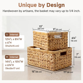 StorageWorks basket in bathroom for toiletries and grooming essentials.