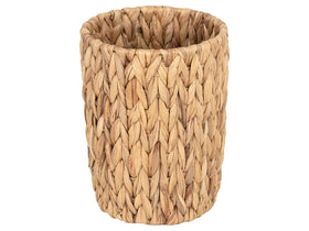 StorageWorks wicker waste basket round with compact design for bathroom or desk spaces.