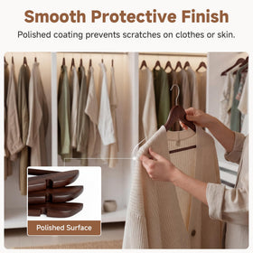 StorageWorks all in one hanger set suitable for coats shirts and dresses.