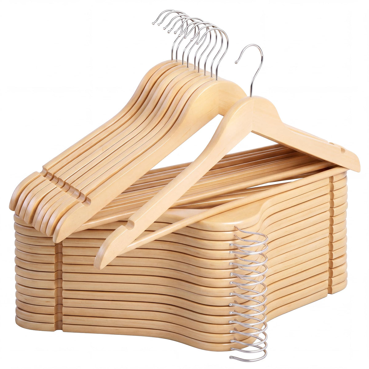 StorageWorks heavy duty wooden hanger for sturdy closet staples