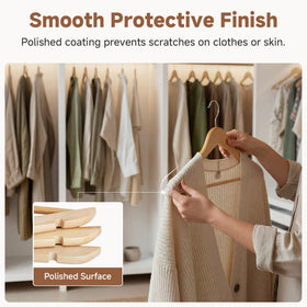 StorageWorks natural wood finish adds warmth to closet