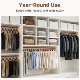 StorageWorks contoured coat hanger suitable for suits, shirts, and dresses.