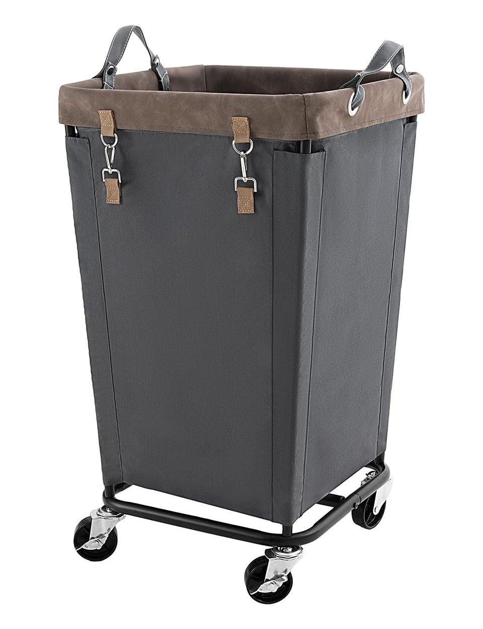 StorageWorks 160L laundry basket with wheels for easy transport