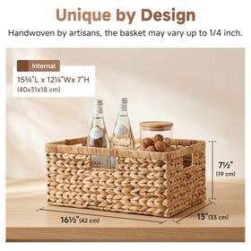StorageWorks built-in handles on the basket offer easy, comfortable transport