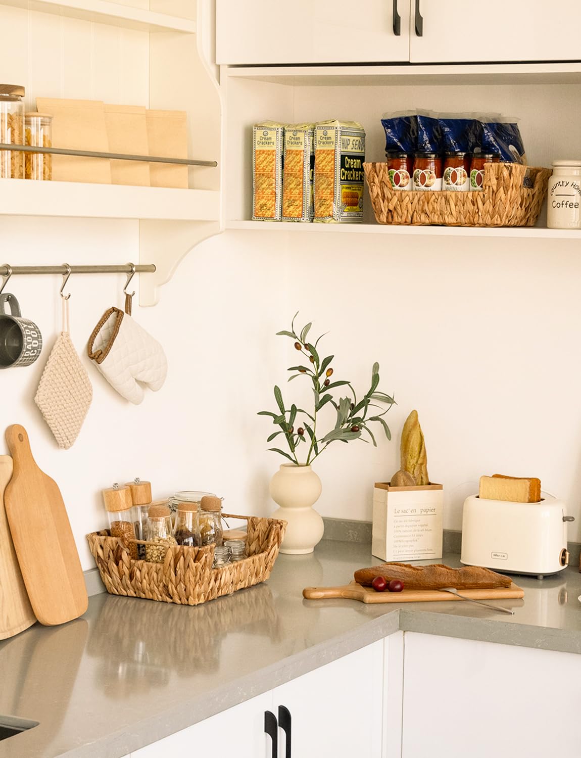 StorageWorks built-in handles enable easy kitchen portability.