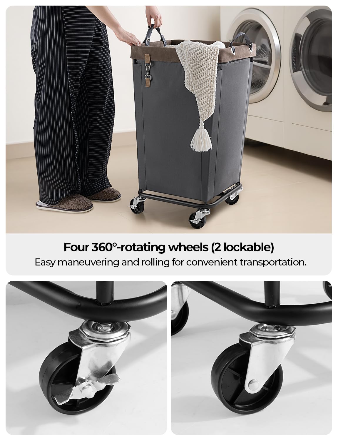 StorageWorks canvas handle offers a secure grip for push and pull tasks