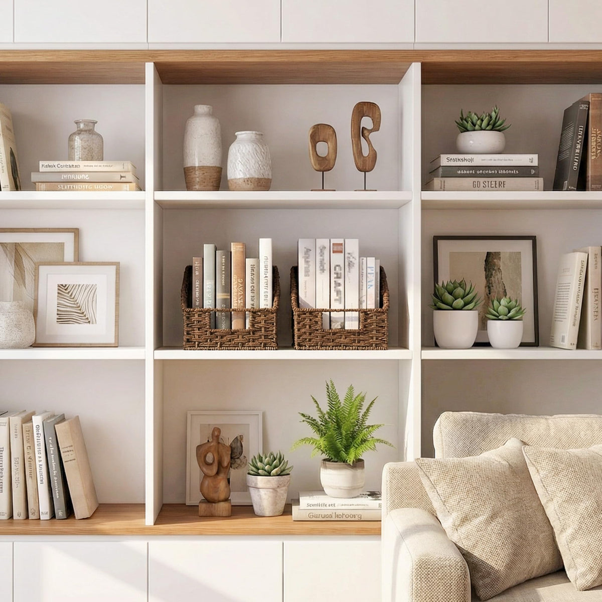 Two-pack provides versatile storage across kitchen and bath areas.