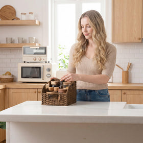 Compact dimensions maximize pantry and shelf space efficiently.