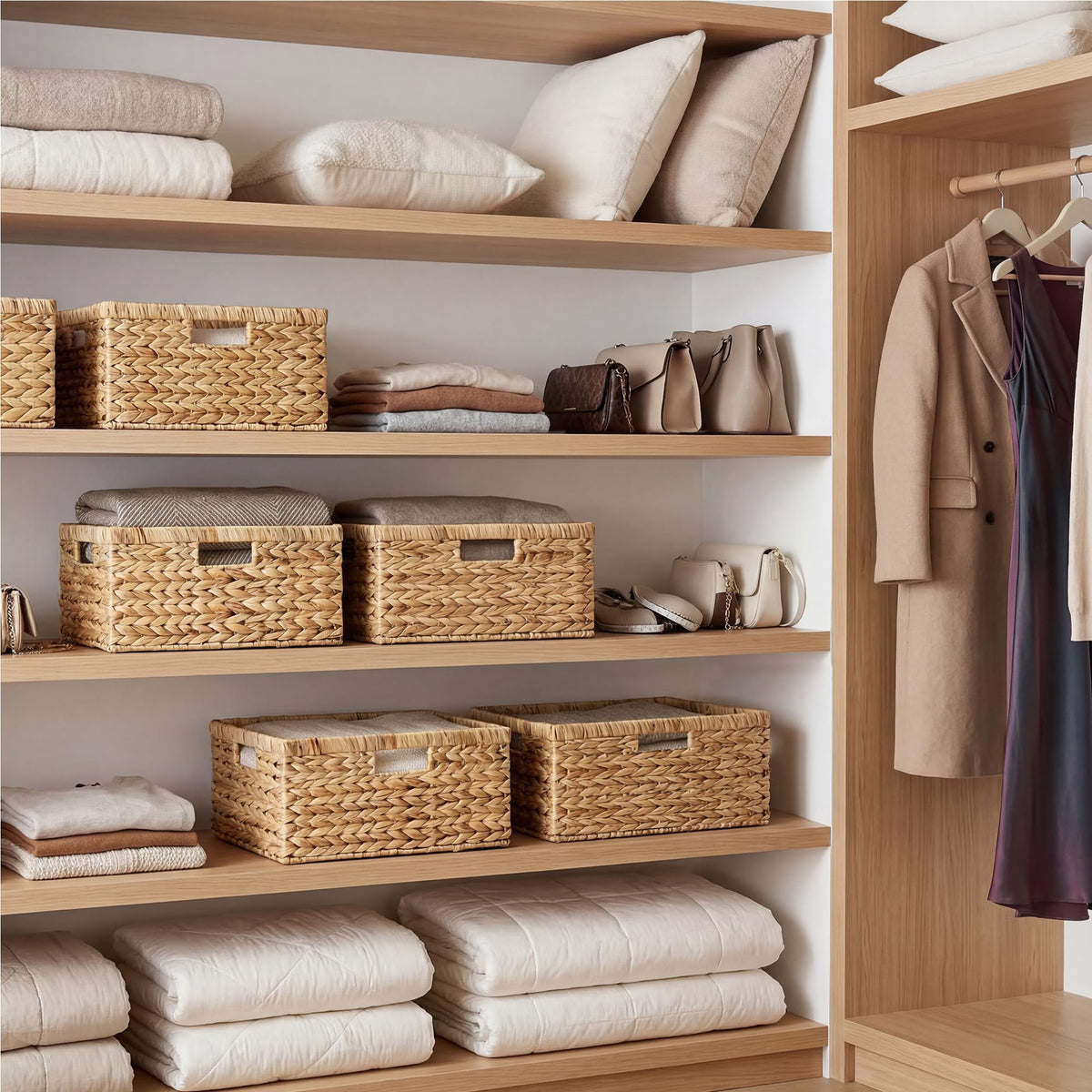 StorageWorks eco-friendly natural material basket supporting sustainable home organization