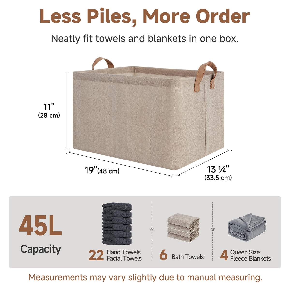 StorageWorks jumbo fabric bin shown in a dorm setup for versatile storage.