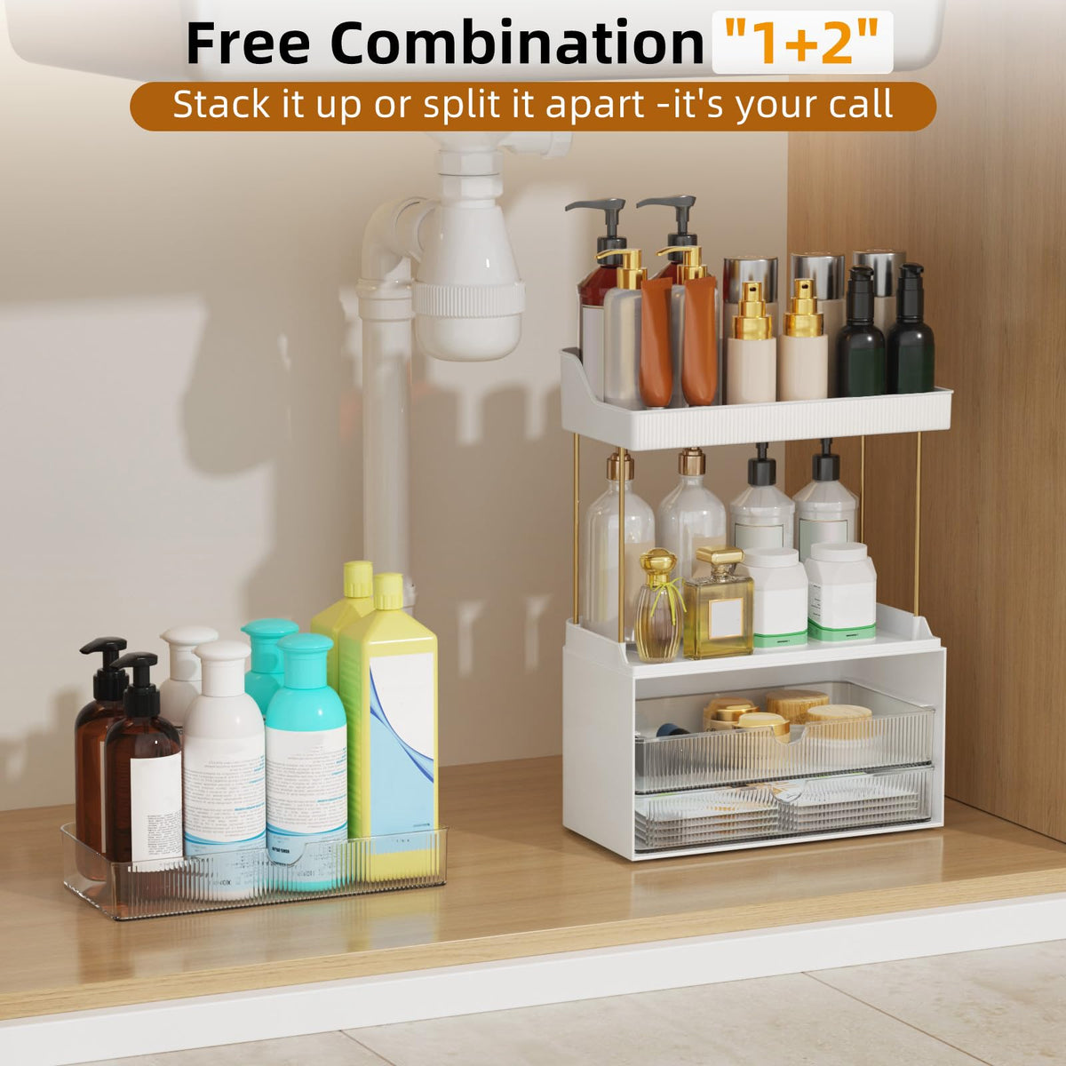 StorBin sturdy base ensures stable storage on any counter