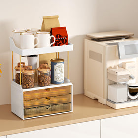 StorBin 3 large drawers makeup organizer drawer interior enables quick makeup retrieval.
