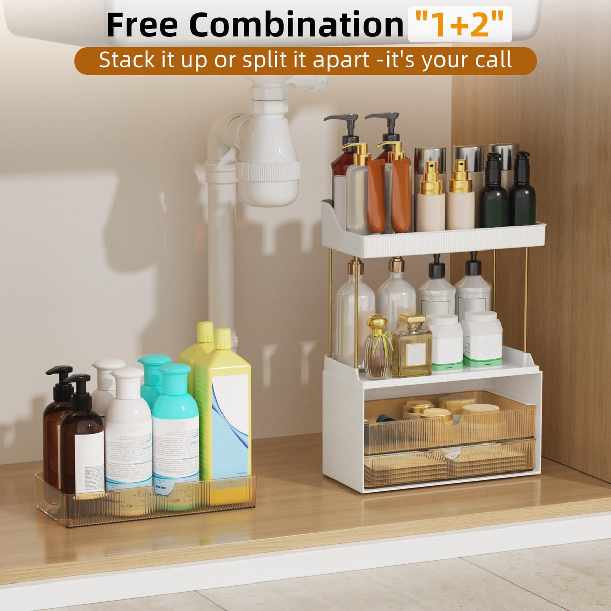 StorBin easy-clean ABS material trays simplify maintenance and wipe-away stains.