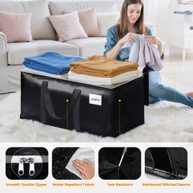 StoreHappily bag features transparent PVC label pocket for easy content identification.