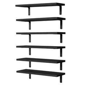 StorelySpace floating shelves assembly steps show simple wall mounting.