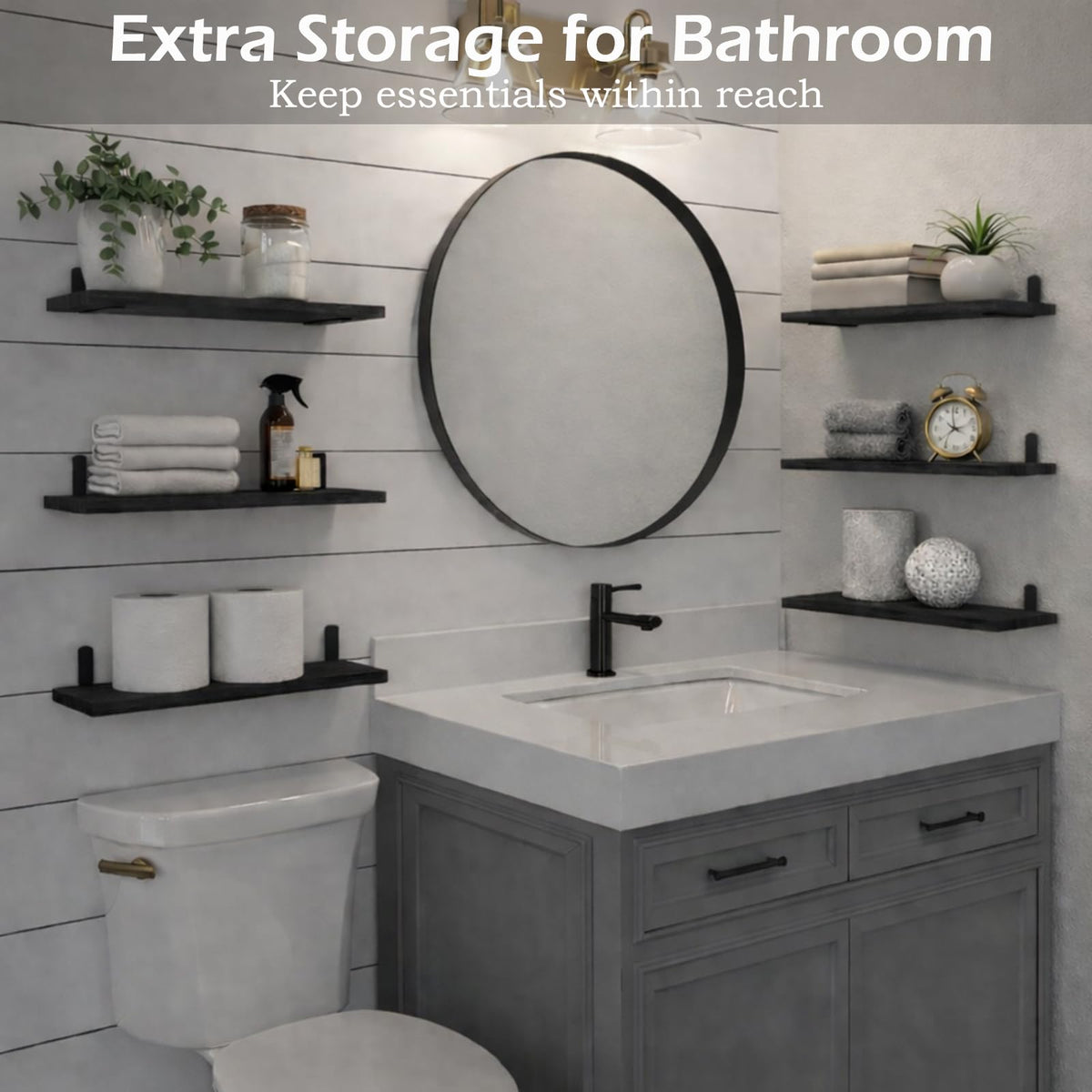 StorelySpace shelf brackets support up to 40 lb per shelf.