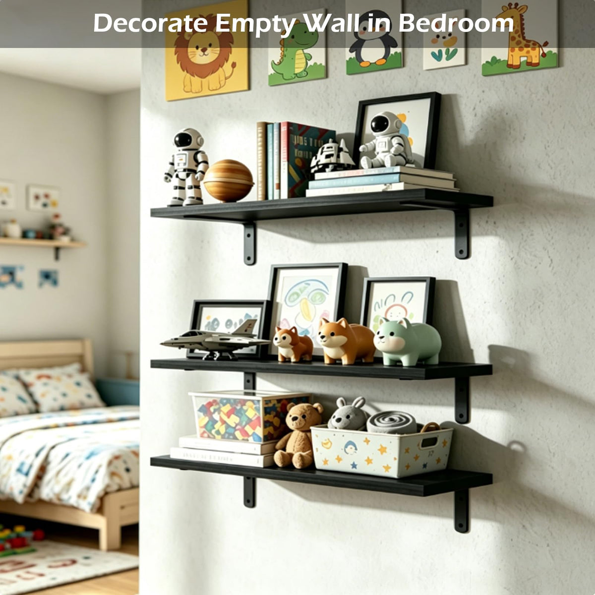 StorelySpace shelves hold small plants with natural warmth.