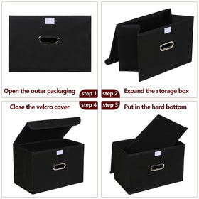 STOREONE lid design protects contents from dust and dirt.