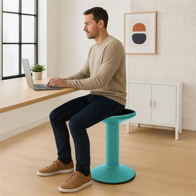 Storex Wiggle Stool teal adjustable height aids growing students