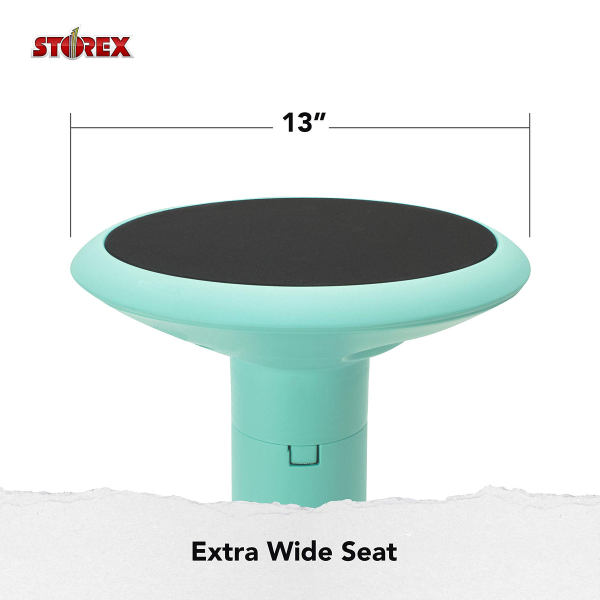 Storex Wiggle Stool teal home study setup supports focus and comfort