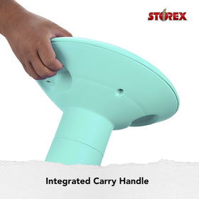 Storex Wiggle Stool teal non-skid base stays stable during movement
