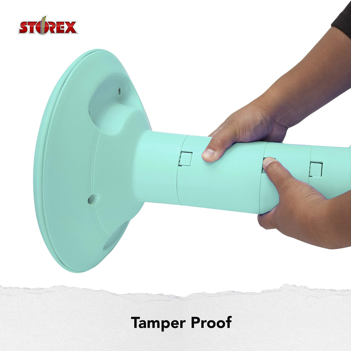 Storex Wiggle Stool teal tamper-proof height adjustments reduce distractions