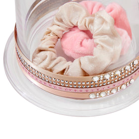 STORi Bella bathroom counter organizer makes daily routines easier.