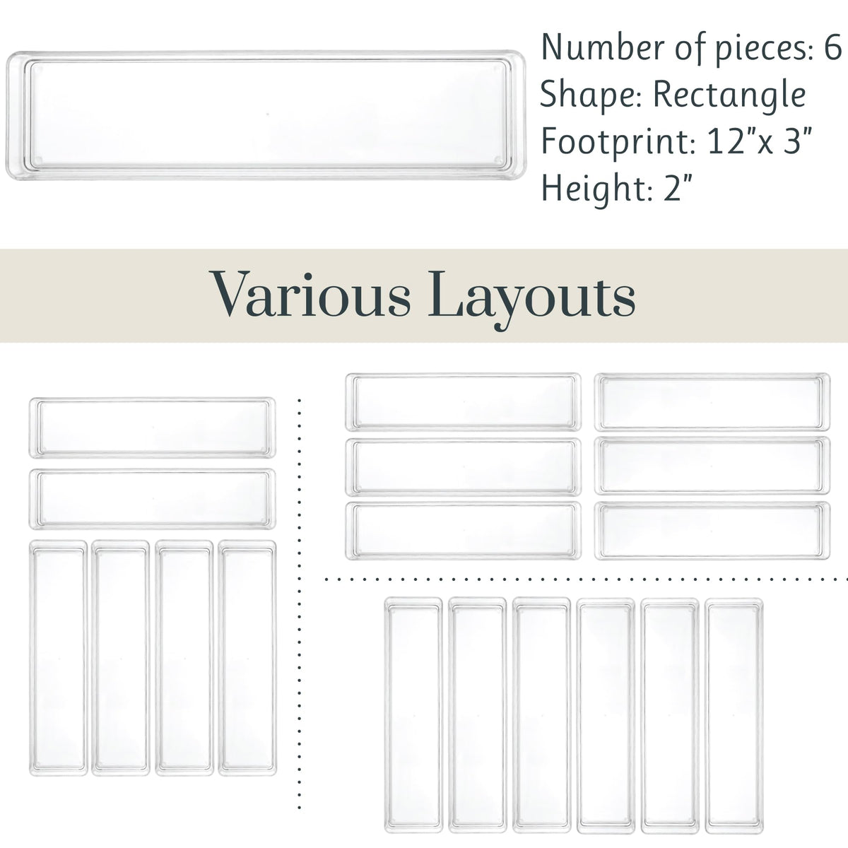 STORi SimpleSort versatile solution for bathroom, vanity, or desk drawers.