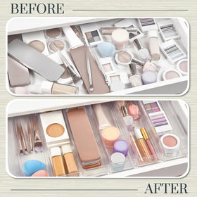 STORi SimpleSort clear trays with smooth edges prevent snagging during use.