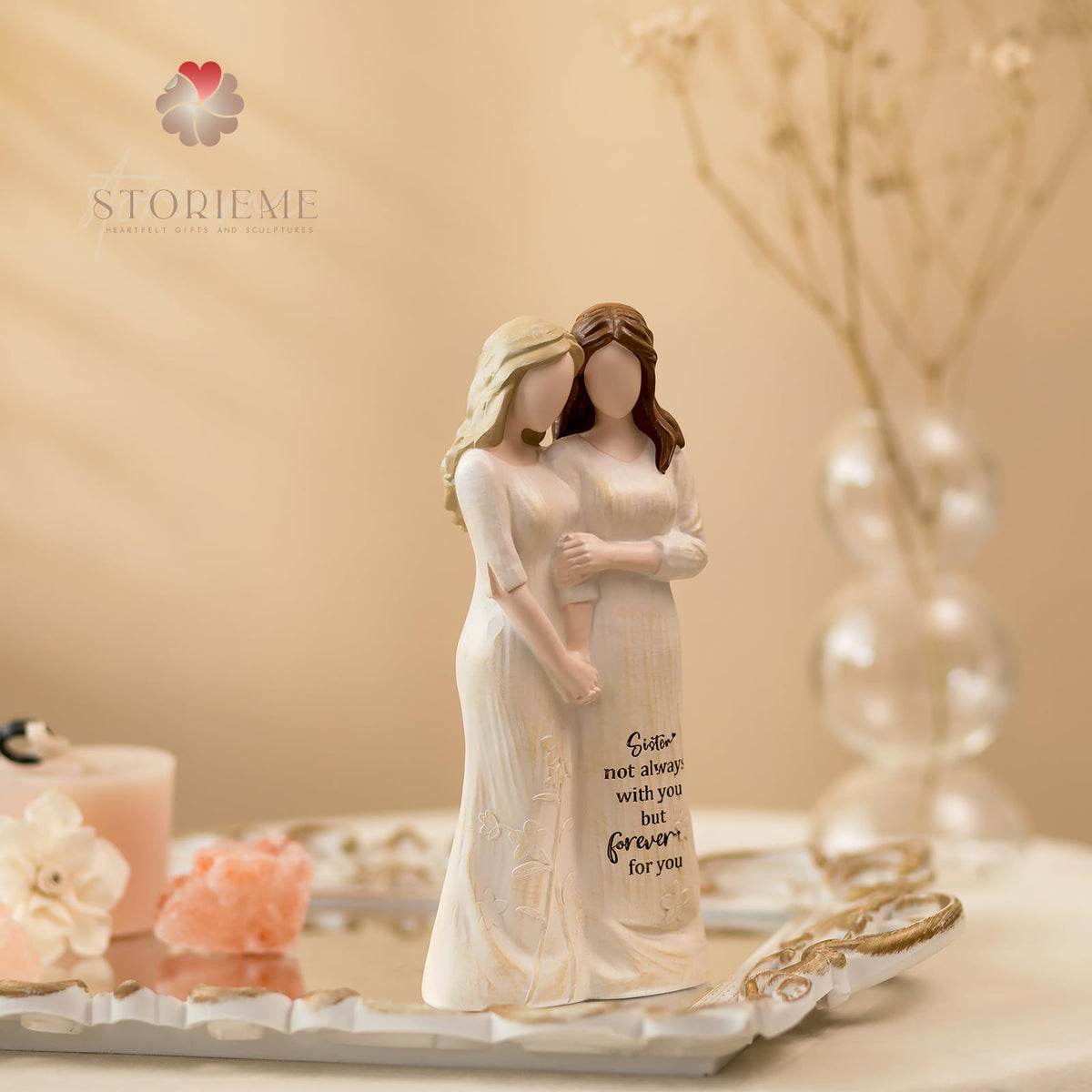 Storieme compact 7-inch statue, desks and shelves enhancement.