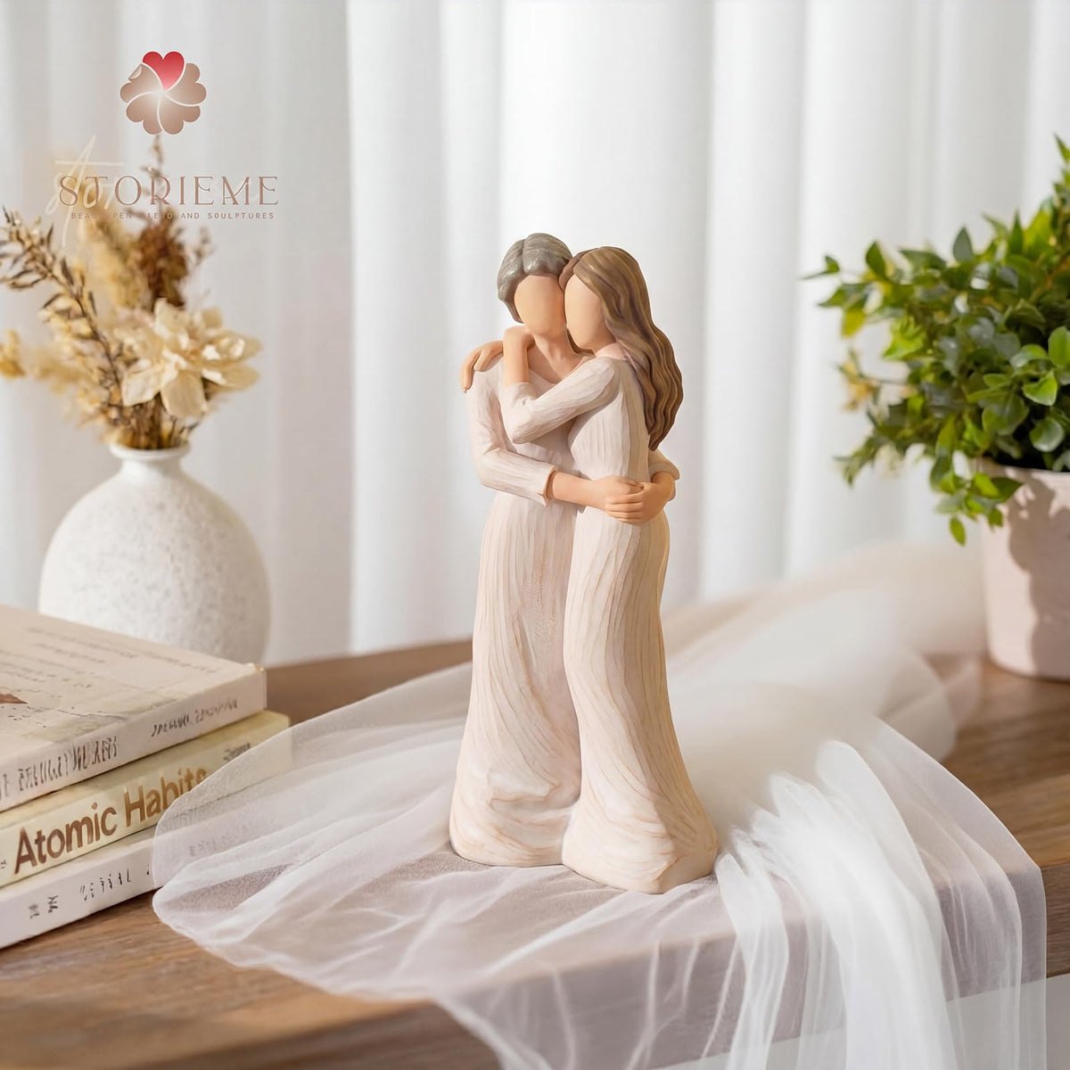 Storieme durable resin artwork stands up to everyday display and gifting.