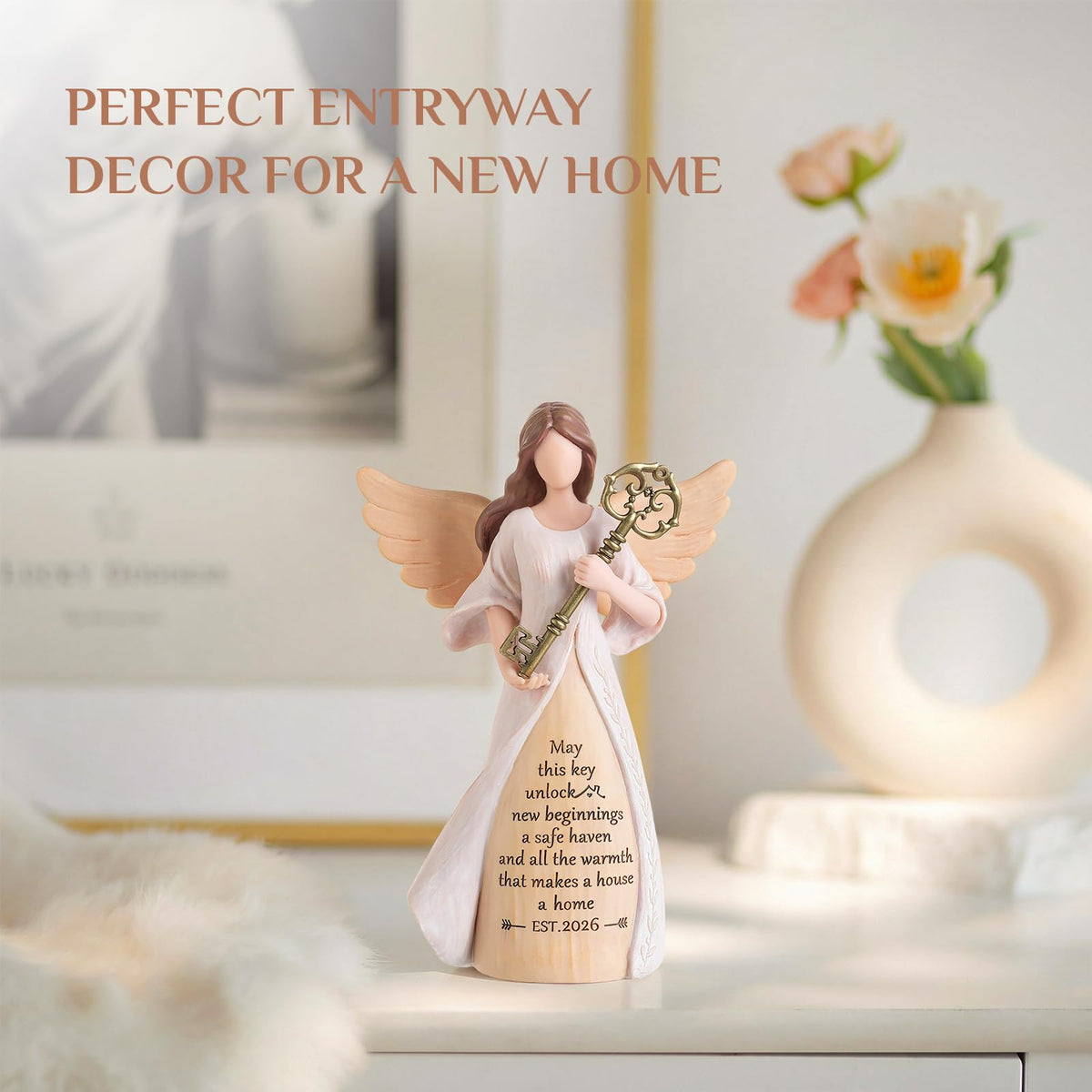 Storieme entryway decor doubles as a serene sentinel for the home