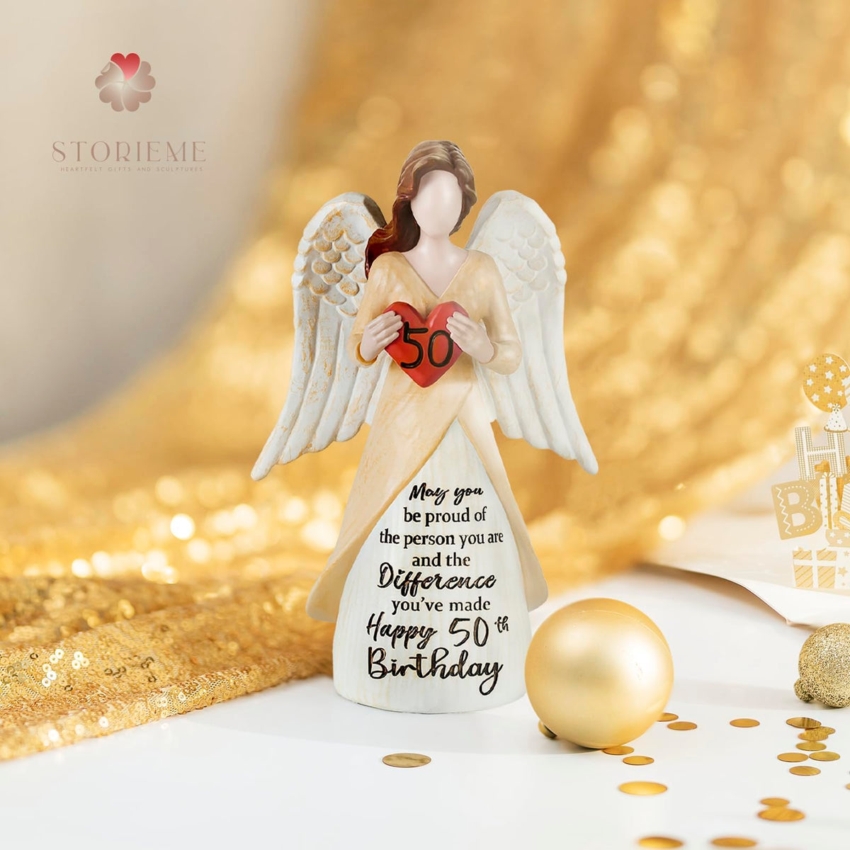 Storieme gift idea for sisters, moms, or best friends angel sculpture.