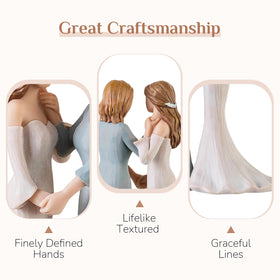 Storieme hand-painted resin sculpture, durable and heirloom-ready.