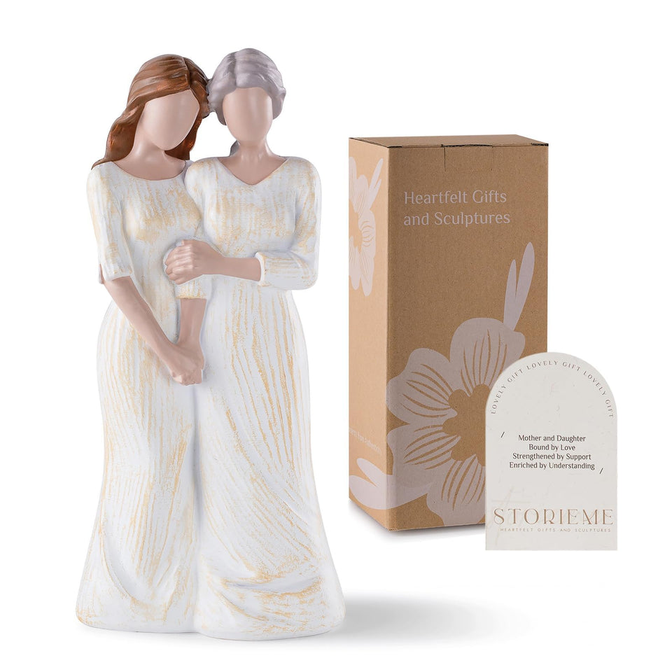 Storieme mom birthday gift figurine ideal shelf decor celebrating mother-daughter bond