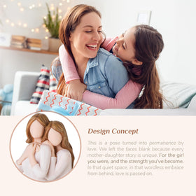 Storieme resin figure captures long-distance mom-daughter bond as a comforting keepsake.