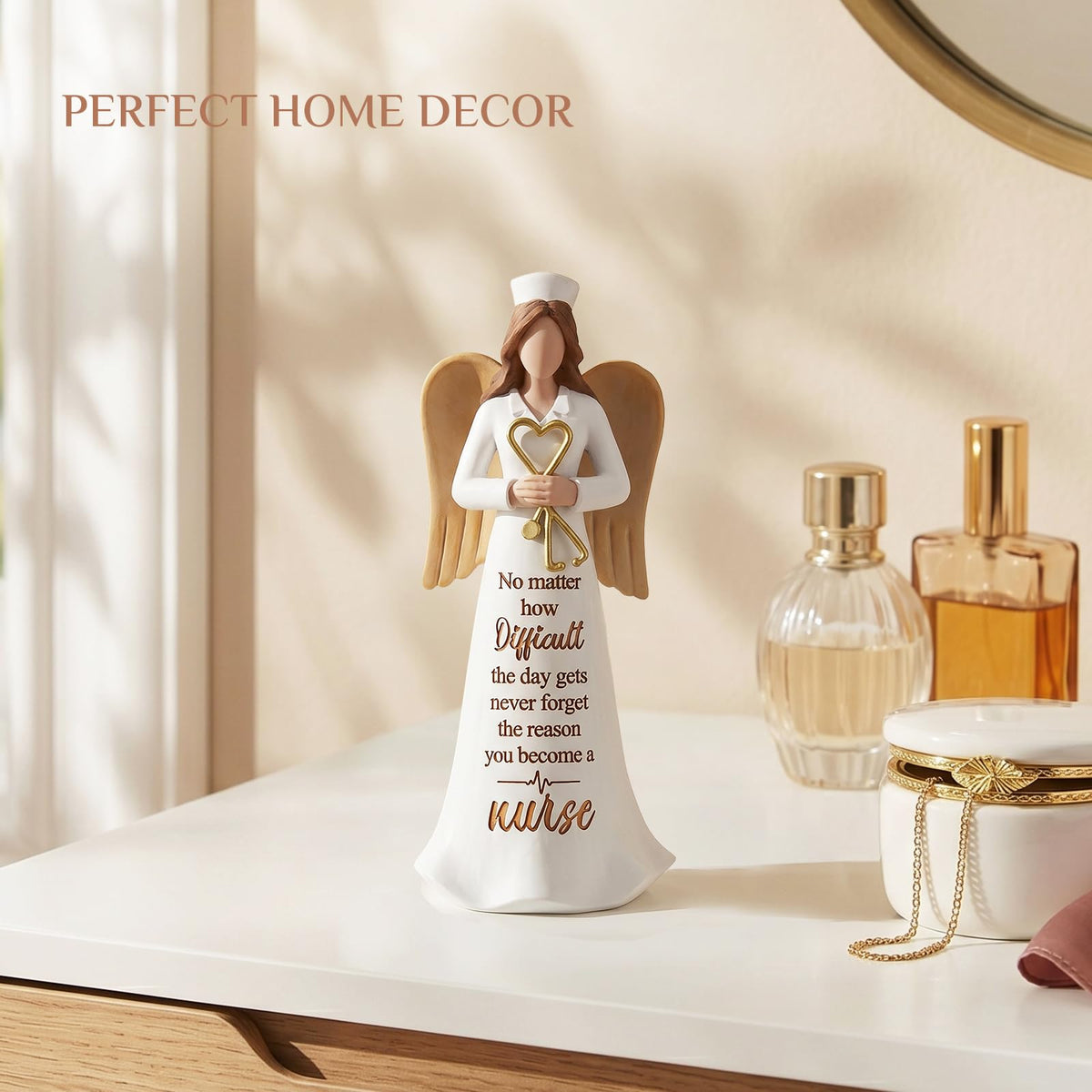 Storieme nurse angel figurine with heartfelt gift card