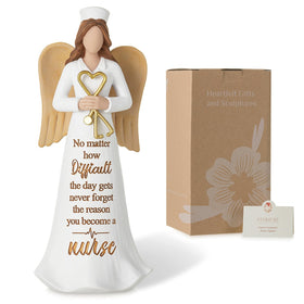Storieme nurse angel figurine with stethoscope for graduation keepsake
