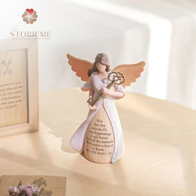 Storieme gift-ready guardian angel key sculpture in a stylish box