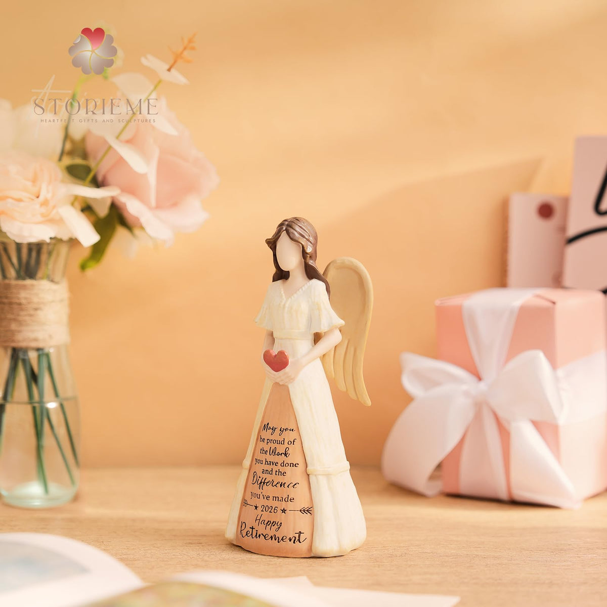 Storieme inspirational card complements the keepsake with a personal message.