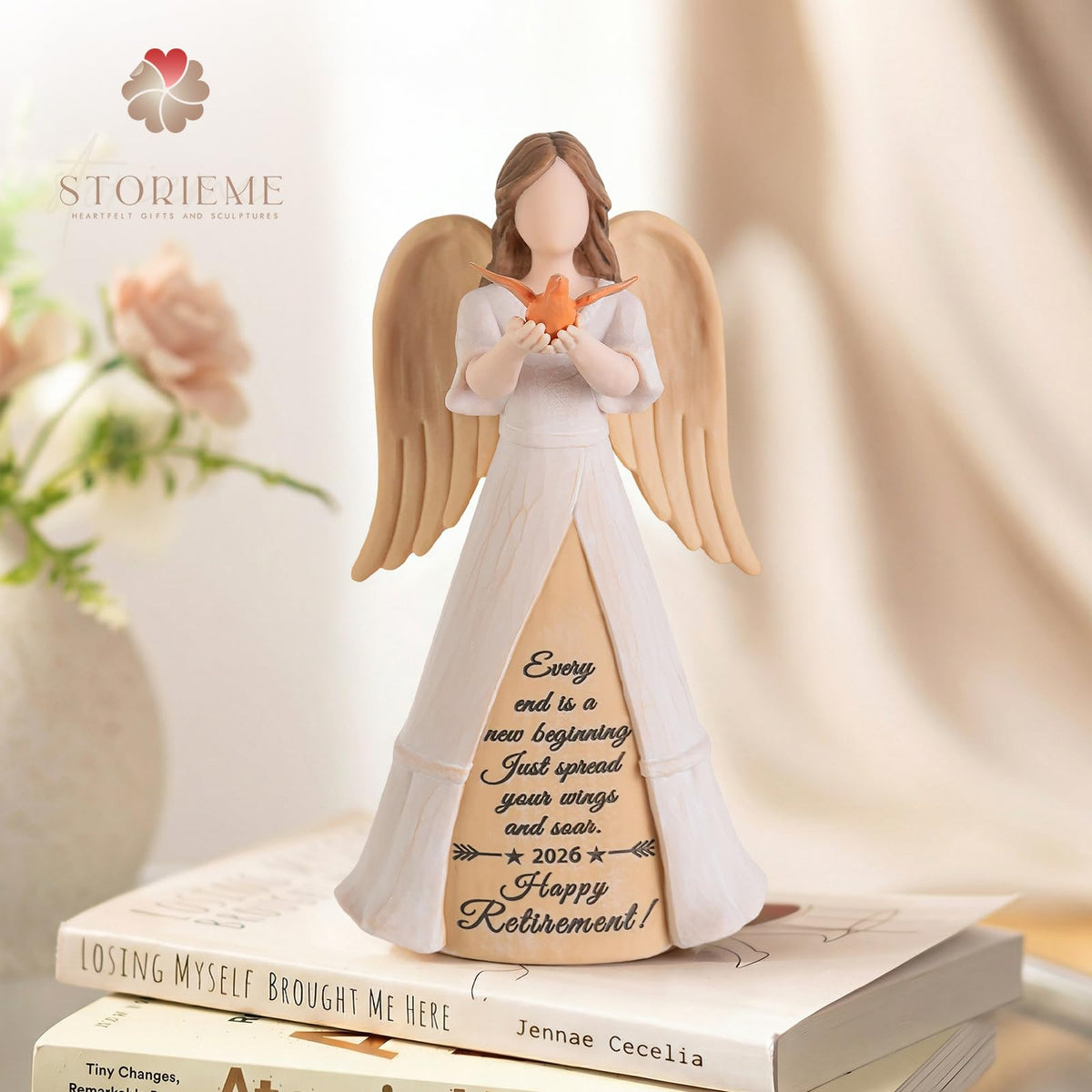 Storieme 7.7 inch angel keepsake for celebrating a career milestone.